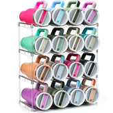 LANDNEOO organizador para botellas grandes como Stanley 40oz, optimiza espacio en la cocina.