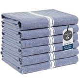 Lane Linen toallas de cocina 6-pack azul chambray para secar platos con absorción rápida