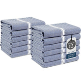 Lane Linen: toallas de cocina azul cambray, absorbentes para secar platos rápidamente
