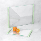 LANGBOHOS tabla vidrio corte 12x16, superficie amplia y estable para cocinar.