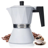 LAOION Moka Pot 6 tazas frente: espresso intenso para casa
