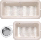 LASSHSWA colador plegable para fregadero, ideal para lavar pasta y verduras y ahorrar espacio.