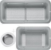LASSHSWA colador plegable de plástico libre de BPA para cocina.