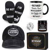 Launrada taza retiro divertida para celebrar logros y nuevas aventuras.