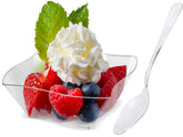 Lawei copas postre mini 5oz, exhiben postres con claridad y estilo.