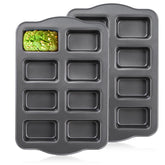 Lawei molde mini pan de 8 cavidades para porciones uniformes.