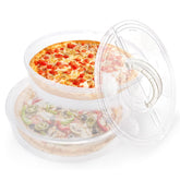 Lawei portapie 12 pulgadas con tapa y mango para transportar pasteles con facilidad.