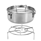 Flanera LCPUD inoxidable con tapa para conservar frescura y sabor al servir.
