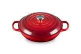 Braiser Le Creuset con base ancha para dorar y sellar ingredientes