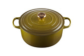 Le Creuset olla esmaltada oliva, exterior elegante para uso diario