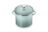 Le Creuset olla esmaltada de acero 8 cuartos, sal marina, hervir rápido y uniforme