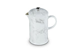 Le Creuset Prensa Francesa Marble 34oz frente principal, ideal para café con sabor uniforme.
