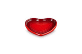Le Creuset reposacucharas corazón cerise, frontal, protege encimera y facilita secado.