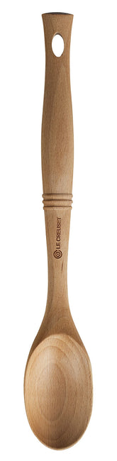 Cuchara de madera Le Creuset Revolution vista frontal, ideal para revolver y servir con control