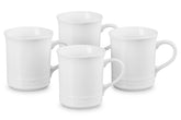 Tazas Le Creuset: conjunto de 4 blancas de 14 oz, perfecto para café diario.