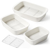 LE TAUCI bandeja de horno profunda grande, ideal para asados familiares.