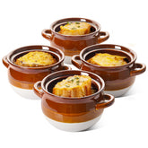 LE TAUCI cazoleta francesa 22 oz con manijas dobles para un agarre cómodo.