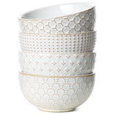 LE TAUCI cuenco cerámico con embossado exterior, ideal para vajilla elegante.