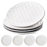 Plato LE TAUCI para ensalada de 8 pulgadas con relieve para presentar ensaladas.
