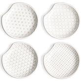 LE TAUCI reposacucharas estufa con relieve, juego de cuatro para organización