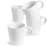 LE TAUCI tazas espresso 5 oz blancas, ideales para doble shot de café