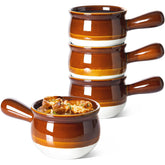Tazones LE TAUCI con mango de doble orificio para manejo seguro al sacar del horno.