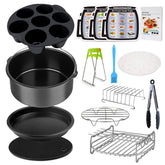 Leanking molde para pastel en freidora de aire, ideal para repostería casera.