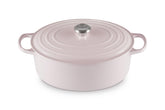Olla oval esmaltada Le Creuset de 8 qt Shallot, ideal para cocciones largas