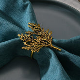 Lecrfung conjunto de 6 aros dorados para servilletas, aporta elegancia a la mesa.
