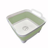 Leemeimei 9L fregadero plegable con drenaje para cocina compacta