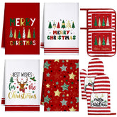 Toallas de cocina Leinuosen navidad suaves y absorbentes para secar platos con estilo festivo
