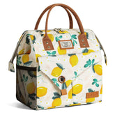 Bolsa Lekesky para almuerzo con color limon, ideal para portar comidas en la oficina.