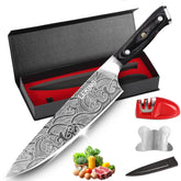 Cuchillo de chef Leking 8 pulgadas con filo afilado para cortes precisos