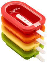 Lékué set de moldes para paletas apilables con desmoldado fácil