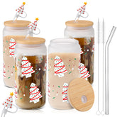 LemonRoad vaso navideño con árbol y tapa, ideal para reuniones festivas.