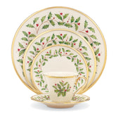 Lenox Holiday, plato de cena: base elegante para reuniones navideñas.