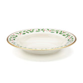 Lenox 146504250 tazón de sopa navideño con motivo acebo y bayas para cenas festivas.