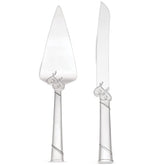 Lenox True Love cuchillo y pala para pastel con corazones entrecruzados