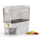 Lenwi dispensador arroz 11 libras con escala de tiempo para controlar compras