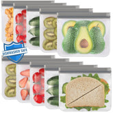 Bolsas Lerine para sándwich reutilizables con cierre seguro para llevar