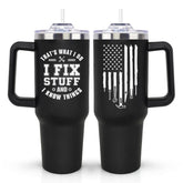 LHSCVUFASC 40 onzas tumbler con diseño divertido, ideal como regalo práctico.