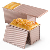 LIANYU Pullman Pan con Tapa: hornea panes con forma perfecta y corte dorado