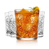 Libbey Hobstar, juego de vasos para whisky, vista frontal, ideal para cócteles.