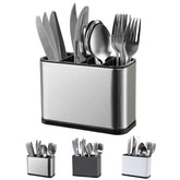 LIBODOUR porta-utensilios de acero inoxidable, organiza cubiertos con estilo y resistencia.