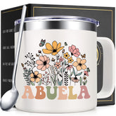 Taza Lifecapido para abuela, crema, ideal para café caliente.