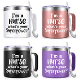 Lifecapido tazas coloridas 14oz, ideal regalo para enfermera en ocasiones especiales