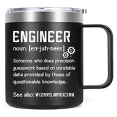 Lifecapido: taza aislada para ingeniero—mantiene bebidas calientes o frías