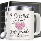 Taza Lifecapido con doble pared ganchillo, mantiene bebidas calientes o frías por más tiempo
