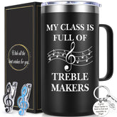 Taza Lifecapido 20oz con nota musical, ideal para empezar el día con ritmo.