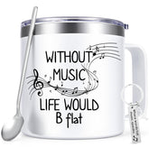 Frente de la taza Lifecapido para profesor de música, perfecto para café diario.